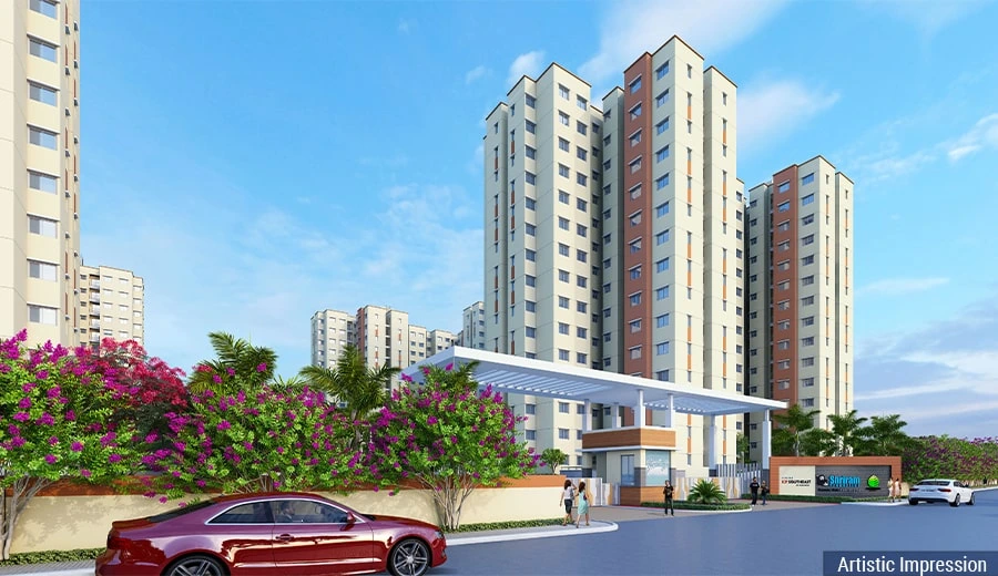Balcony with a View at Shriram 107 Southeast