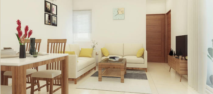 Spacious Living Room at Shriram 107 Southeast